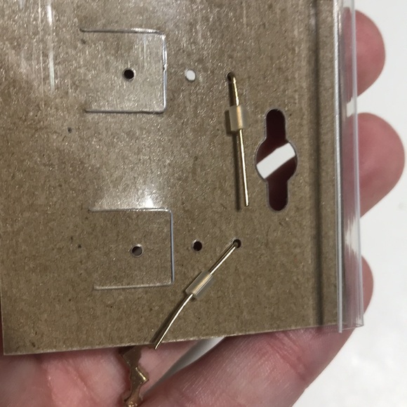 BaubleBar Dainty Long Rhinestone Gem Gold Silver Hanging Earrings Fancy Prom - Picture 4 of 7